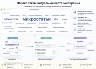 Облако тегов как мини-энциклопедия: ключевые темы выделены размером шрифта